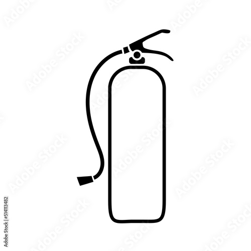 illustration of a fire extinguisher on a white background