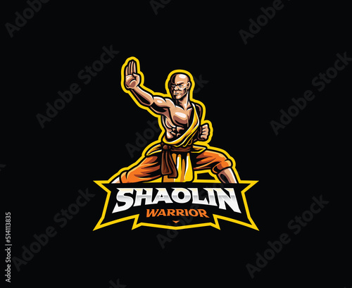 Shaolin mascot logo design