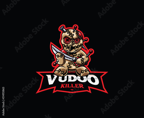 Voodoo mascot logo design