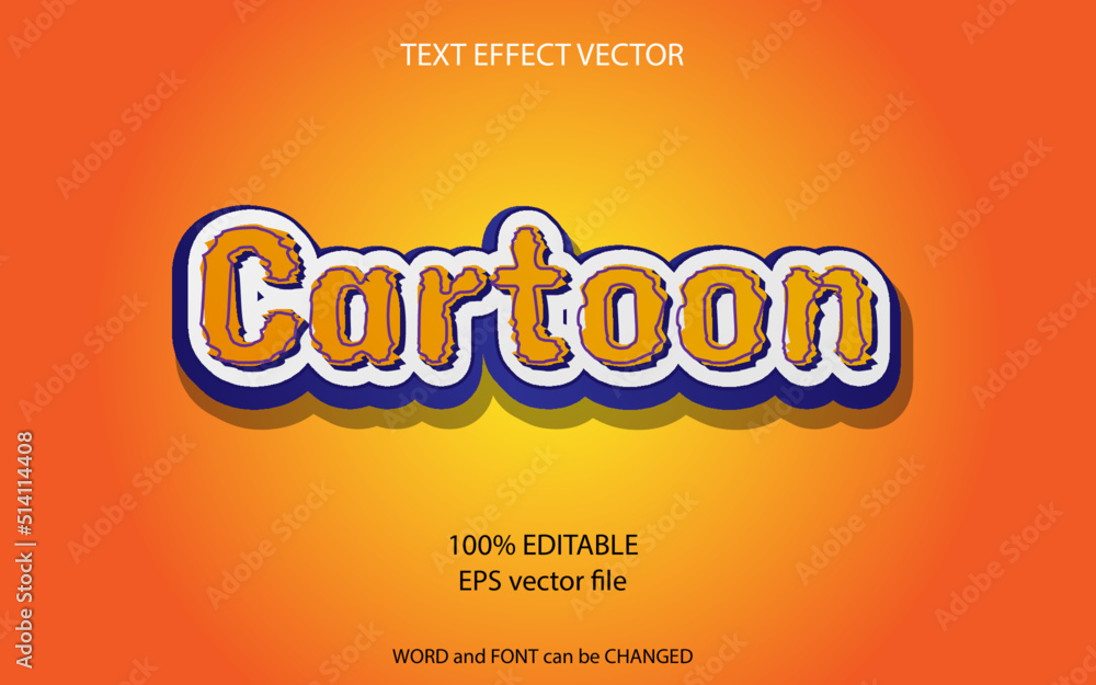 text effect editable cartoon text effect editable cartoon