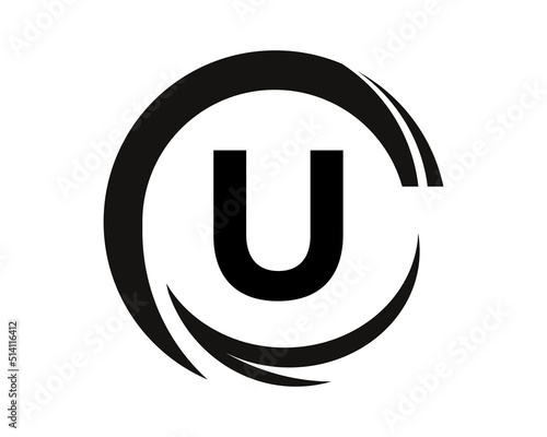 U vector logo icon illustration design isolated background symbol