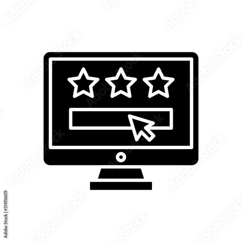 Rating icon in vector. Logotype