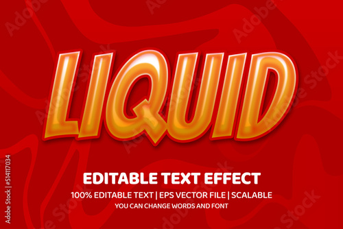 liquid editable text effect