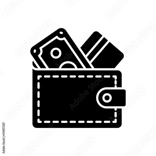 Purse icon in vector. Logotype