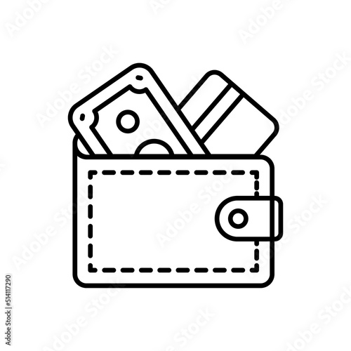 Purse icon in vector. Logotype