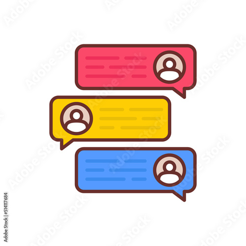 Communication icon in vector. Logotype