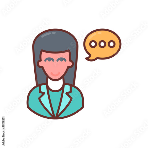 Consulting icon in vector. Logotype