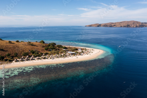 Labuan Bajo, Indonesia: Stunning aerial view of the Pirate island near Labuan Bajo in Flores in Indonesia