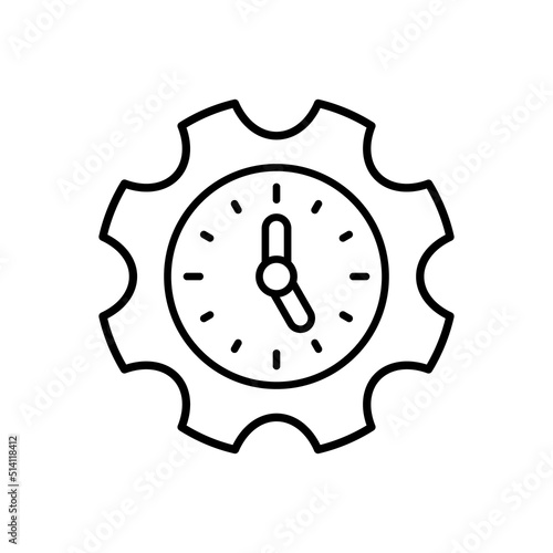 Deadline icon in vector. Logotype