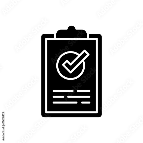 Result icon in vector. Logotype