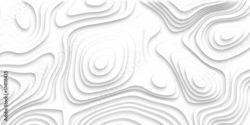 Abstract design with black and white abstract background . Abstract papercut and multi layer cutout geometric pattern on vector, Abstract soft white background with waves, textured Papercut .