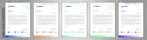 New Corporate And Creative Professional Business Elegant,Modern letterhead template design in minimalist style a4