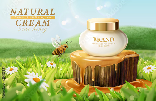 Natural face cream ad