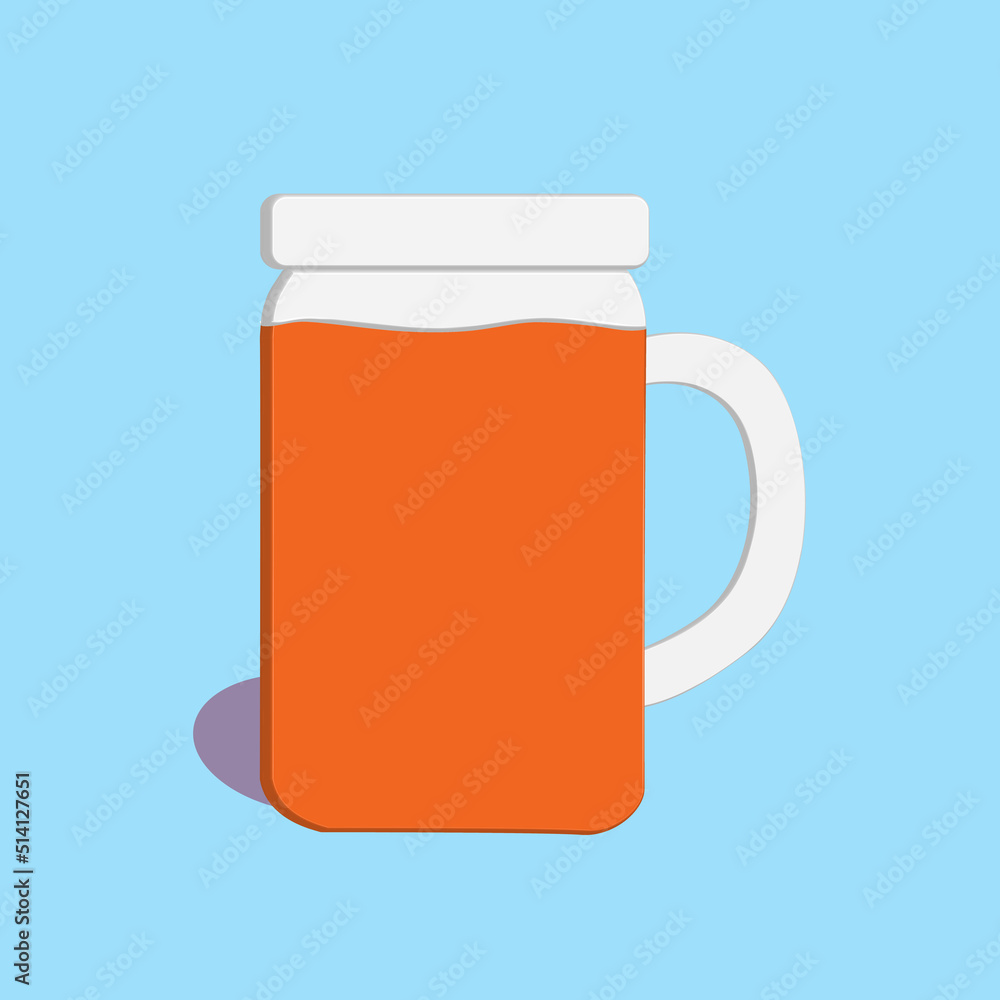 Orange juice in jar cartoon vector illustration best for your decoration images Orange juice in jar cartoon vector illustration best for your decoration images