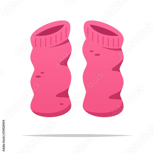 Leg warmers vector isolated illustration