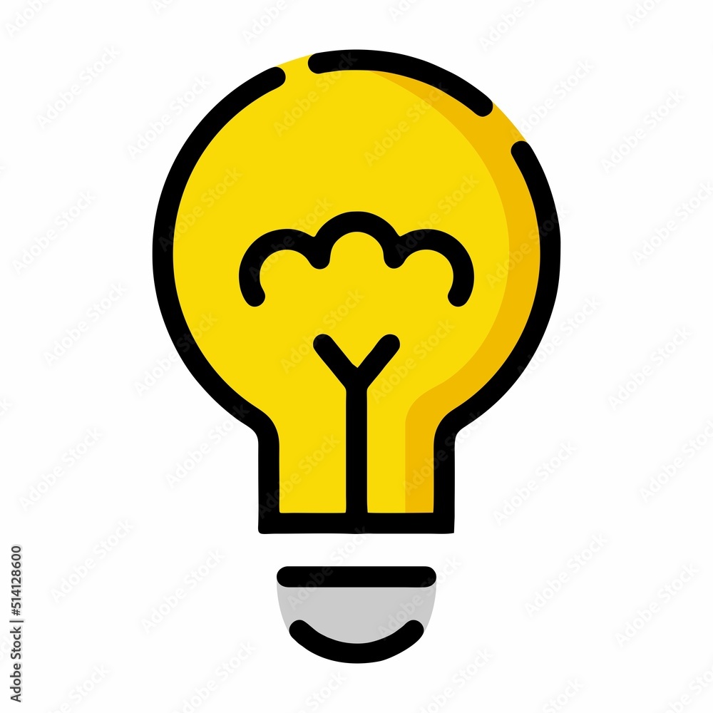 Illustration Vector Graphic of bulb, light, idea icon