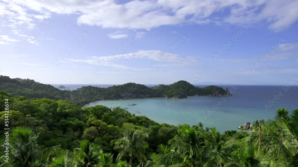 tropical island and sea view form above,koh tao tropical island and sea view form above,koh tao