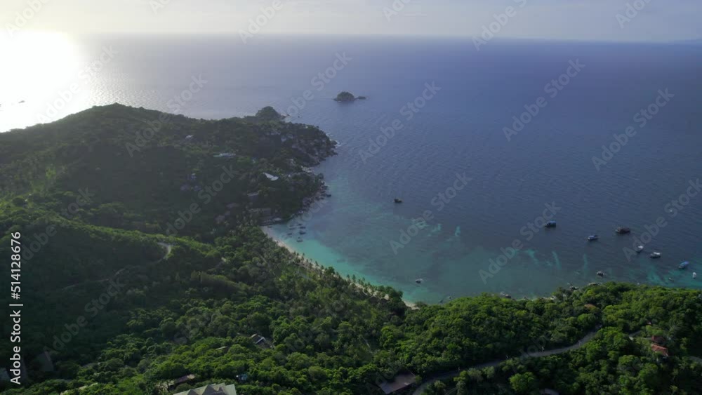 tropical island and sea view form above,koh tao tropical island and sea view form above,koh tao
