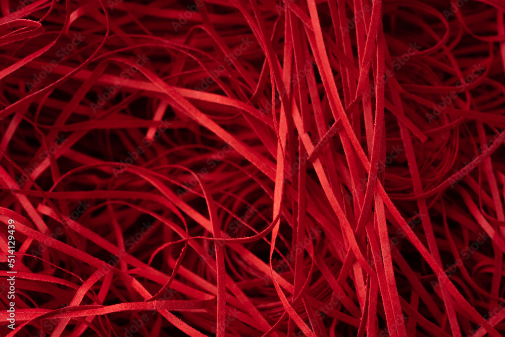 Fototapeta premium 赤いペーパークッションの背景素材