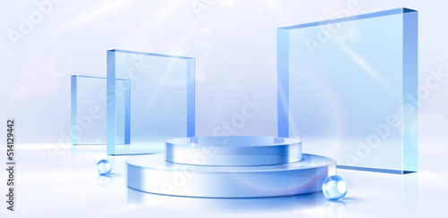 3D Glass display stand
