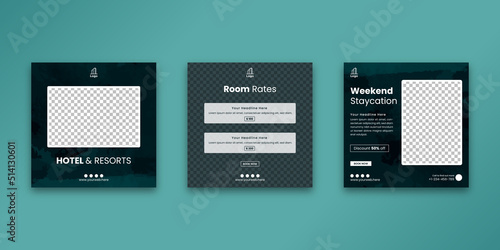 Hotel and Resorts Social Media Template