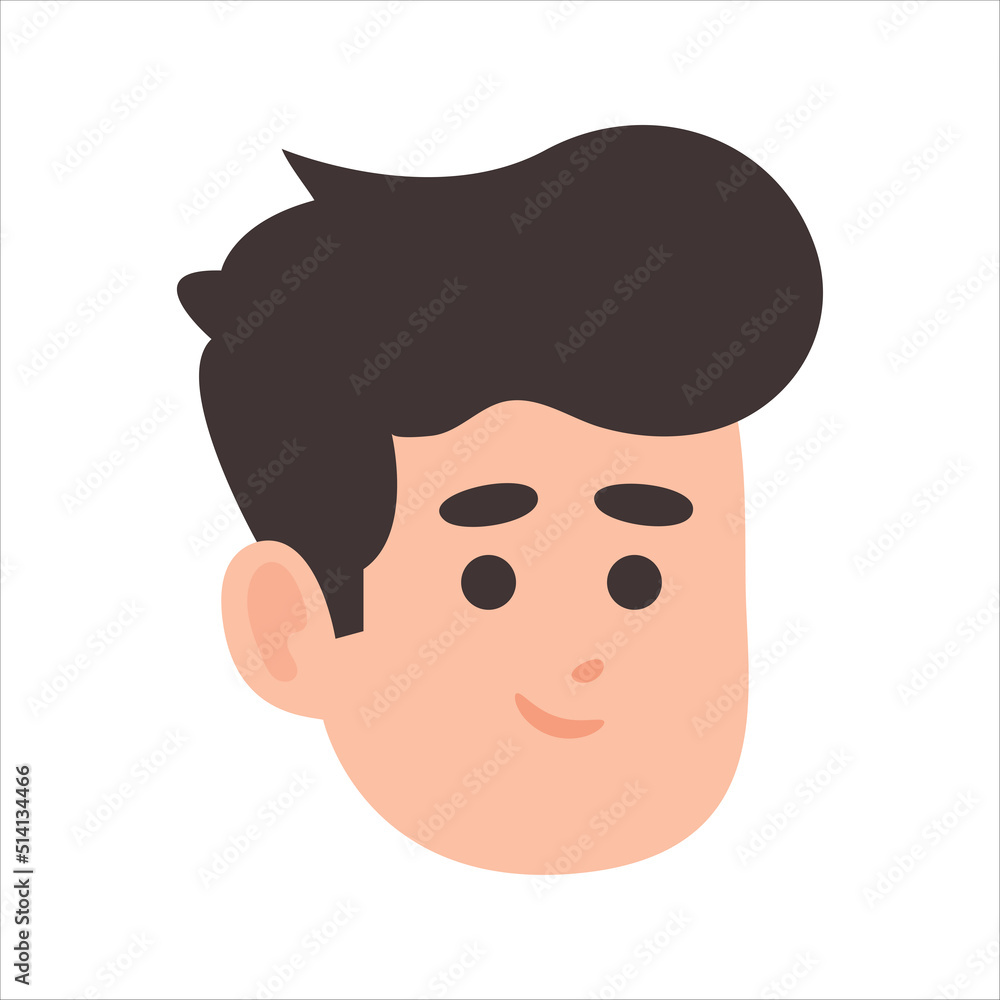 Fototapeta premium Boy Face Avatar Profile Picture