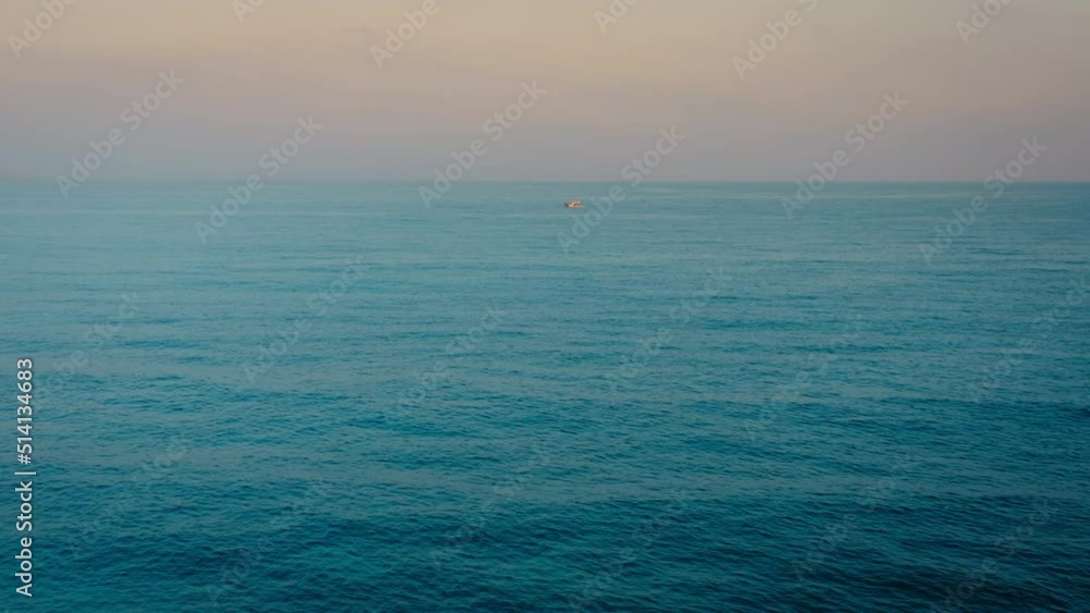 Sailing in a misty and bright blue sea Sailing in a misty and bright blue sea