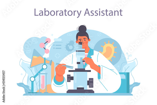 Laboratory assistant. Pharmaceutical research, scientist making clinical