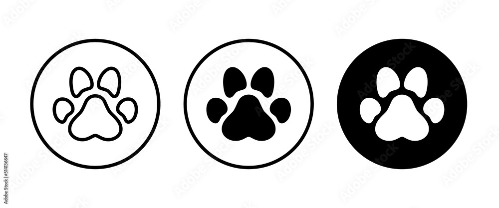 paw print icon, Cat pawprint. Animal tracks logo. Animal footprint icons button, vector, sign, symbol, logo, illustration, editable stroke, flat design style isolated on white linear pictogram paw print icon, Cat pawprint. Animal tracks logo. Animal footprint icons button, vector, sign, symbol, logo, illustration, editable stroke, flat design style isolated on white linear pictogram