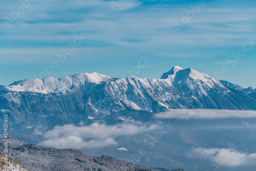 Winter landscape in the mountains © gljivec