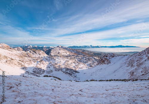 Wallpaper Mural Winter landscape in the mountains Torontodigital.ca