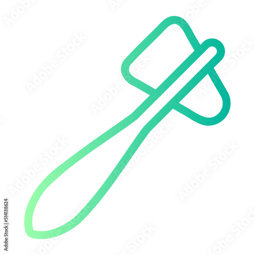 reflex hammer gradient icon
