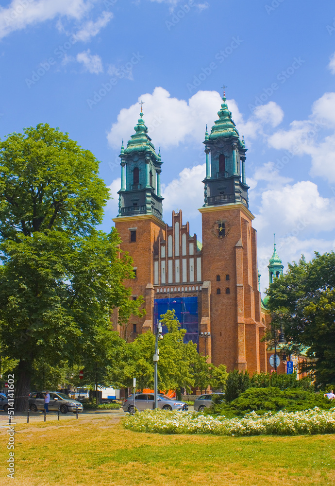 Archbishop's Basilica of St. Peter and Paul on the Tumski Island in Poznan, Poland