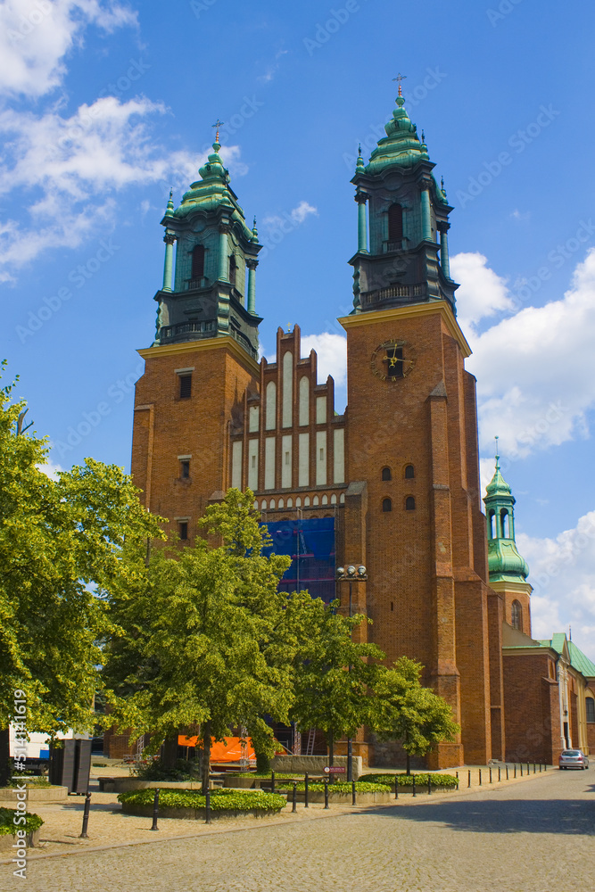 Archbishop's Basilica of St. Peter and Paul on the Tumski Island in Poznan, Poland	