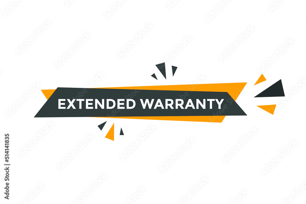 Extended warranty label sticker. Colorful banner template
Extended warranty label sticker. Colorful banner template