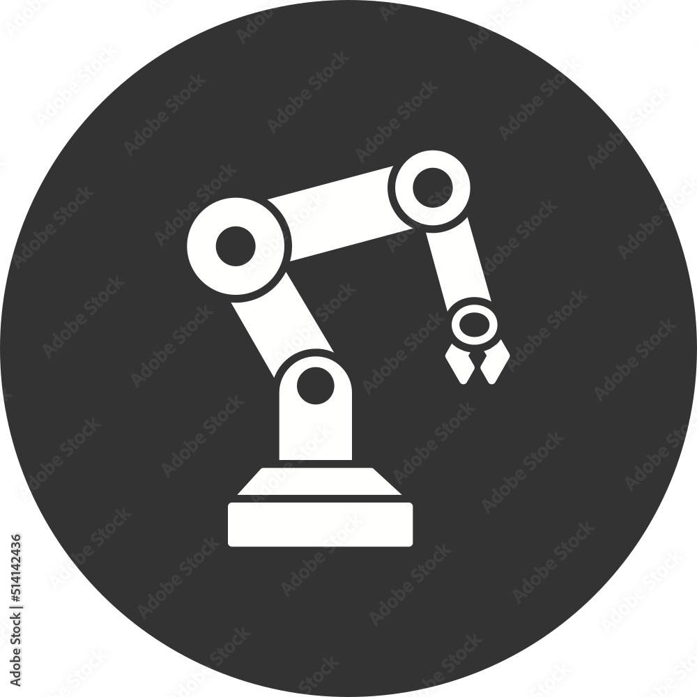 Robot Arm Icon Robot Arm Icon