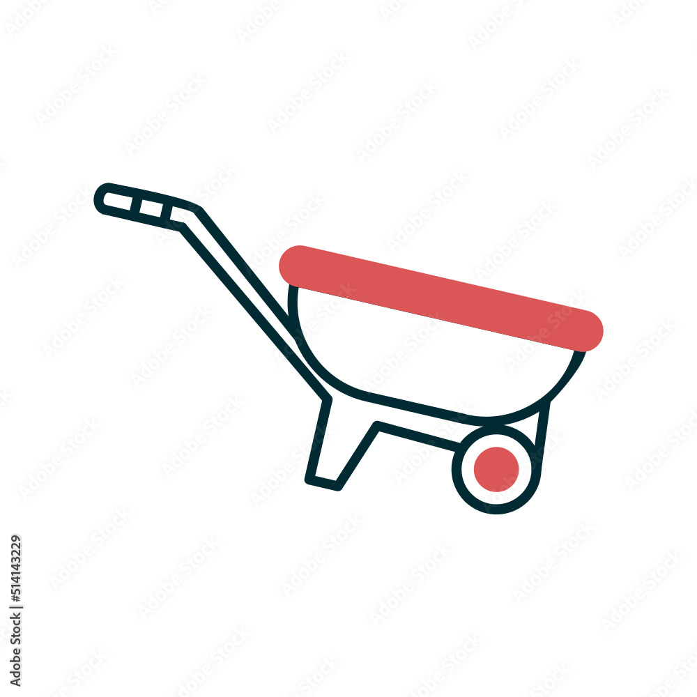 Wheel Barrow Icon Wheel Barrow Icon