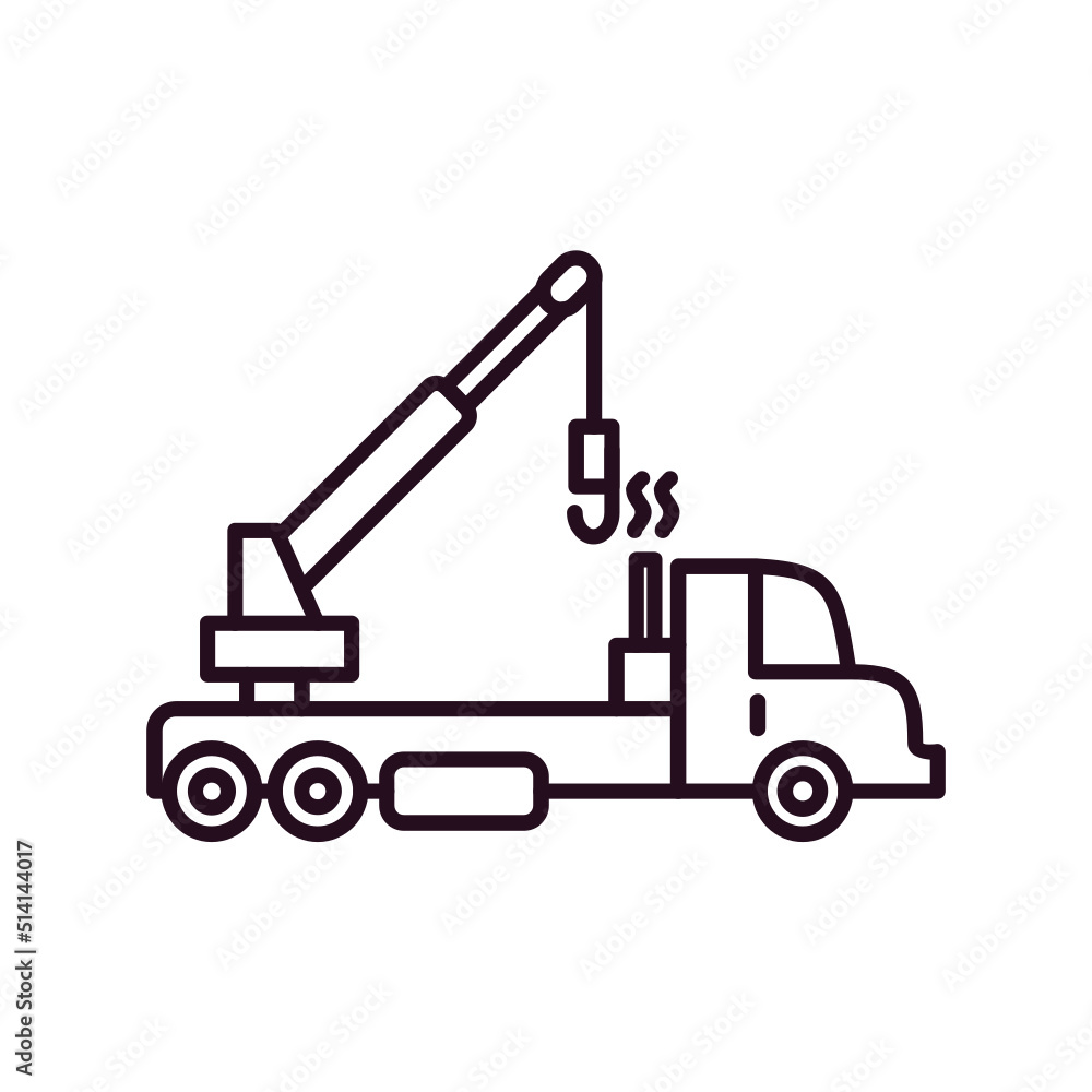 Naklejka premium Crane Icon