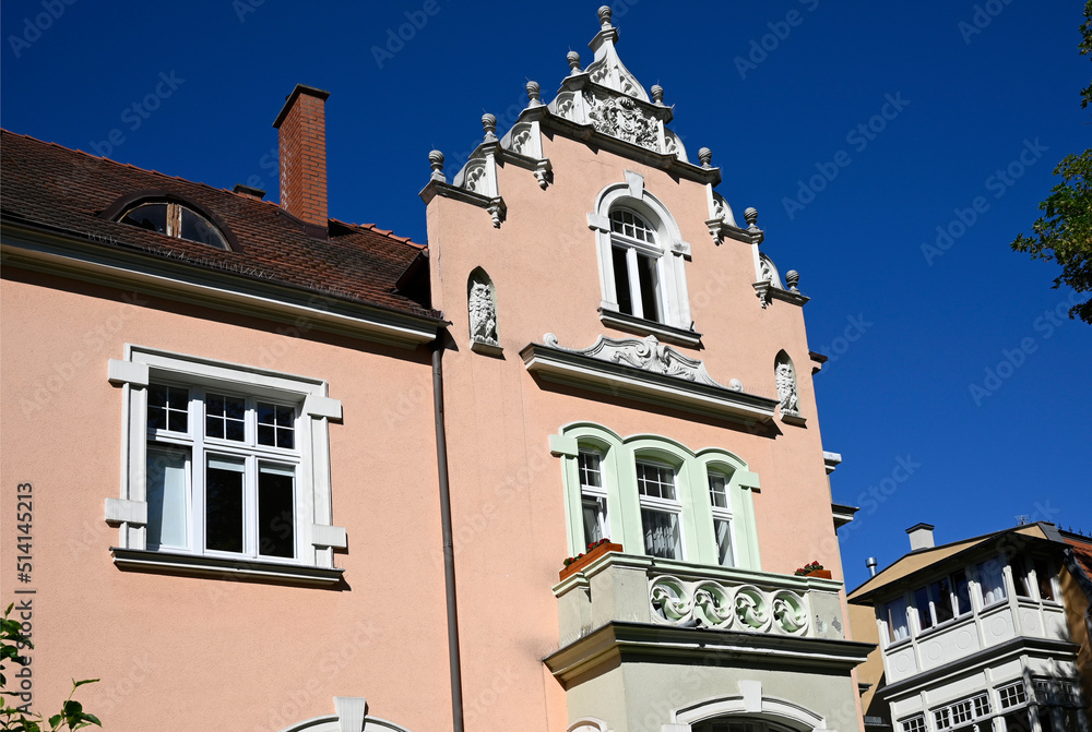 Traditional residential architecture in famous SPA coastal city - Sopot, Pomeranian voivodeship, Pomerania, Bay of Gdansk , Tri-city Metropolitan area, Poland, Europe
