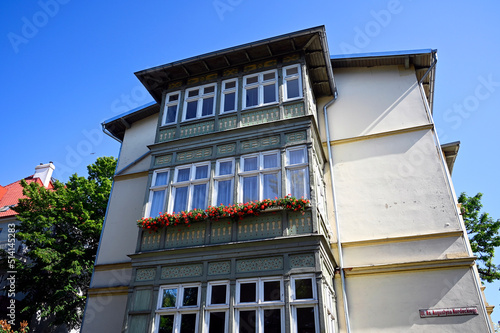 Traditional residential architecture in famous SPA coastal city - Sopot, Pomeranian voivodeship, Pomerania, SPA, Tricity, Tri-city, Bay of Gdansk , Metropolitan area, Poland, Europe