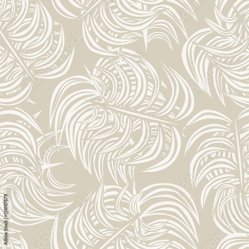 Tropical Leaf Seamless Pattern Design