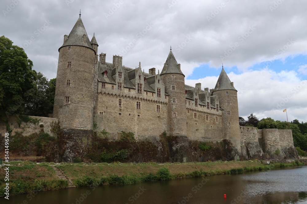 the castle of Josselin in Brittany 