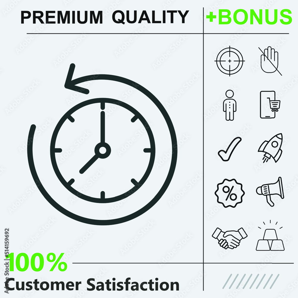 Obraz premium Time line icon graphic elements for your work