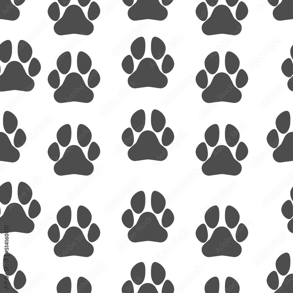 Cat Paw Dog Paw kitten vector Seamless Pattern wallpaper background Cat Paw Dog Paw kitten vector Seamless Pattern wallpaper background