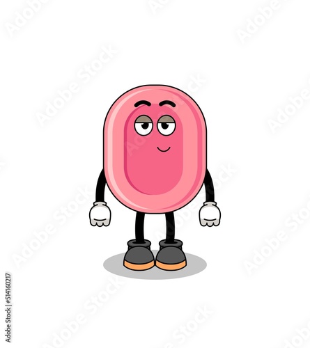 soap cartoon couple with shy pose