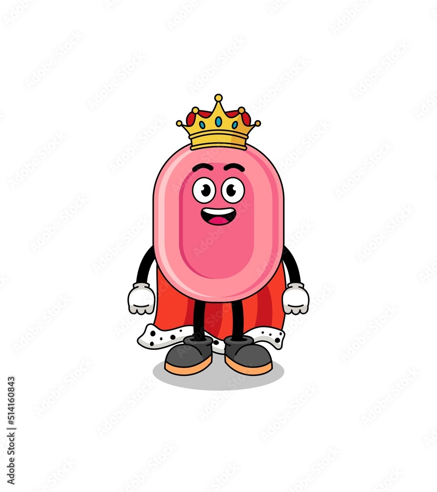 Mascot Illustration of soap king
