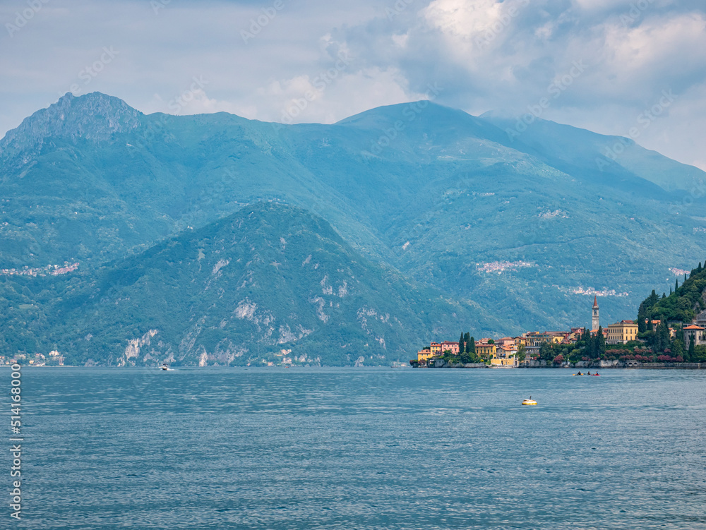 View of Varenna village on Lake Como