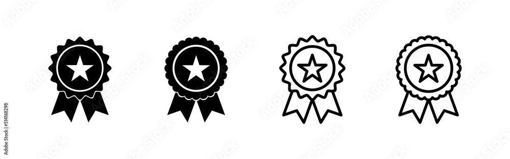 Badge icon vector. Awards icon vector. Achieve sign and symbols Badge icon vector. Awards icon vector. Achieve sign and symbols