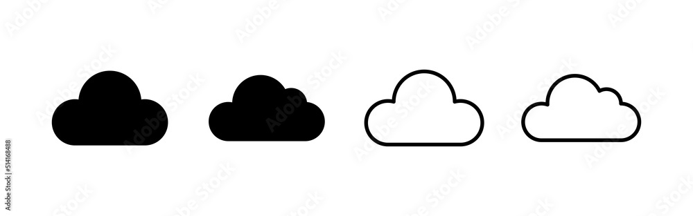 Cloud icon vector. cloud sign and symbol Cloud icon vector. cloud sign and symbol