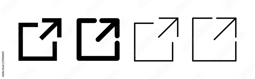 External link icon vector. link sign and symbol. hyperlink symbol External link icon vector. link sign and symbol. hyperlink symbol